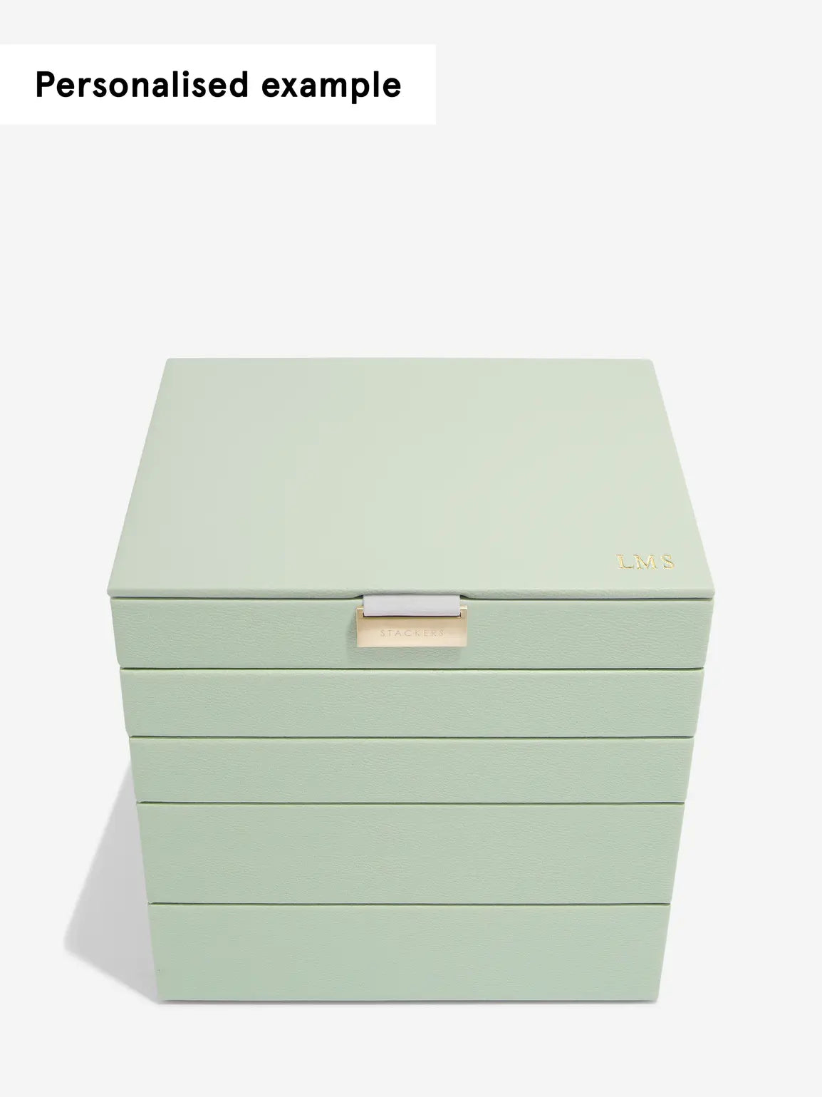 Stackers Classic Jewellery Box Set of 5 Sage Green