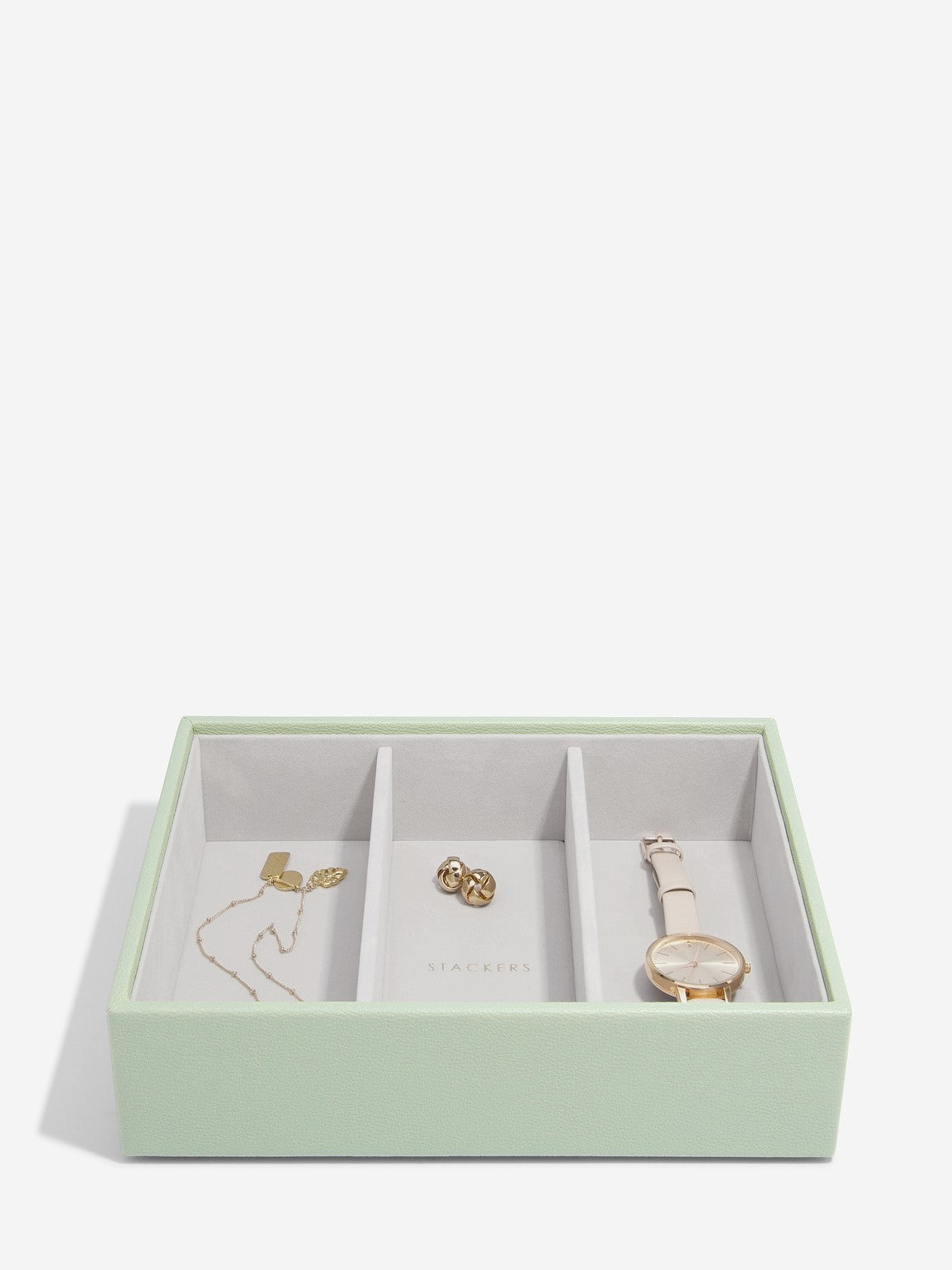 Stackers Classic Jewellery Box Set of 5 Sage Green