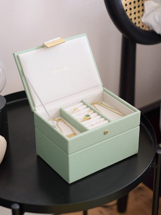 Stackers Mini Jewelry Box Set of 2 Sage Green