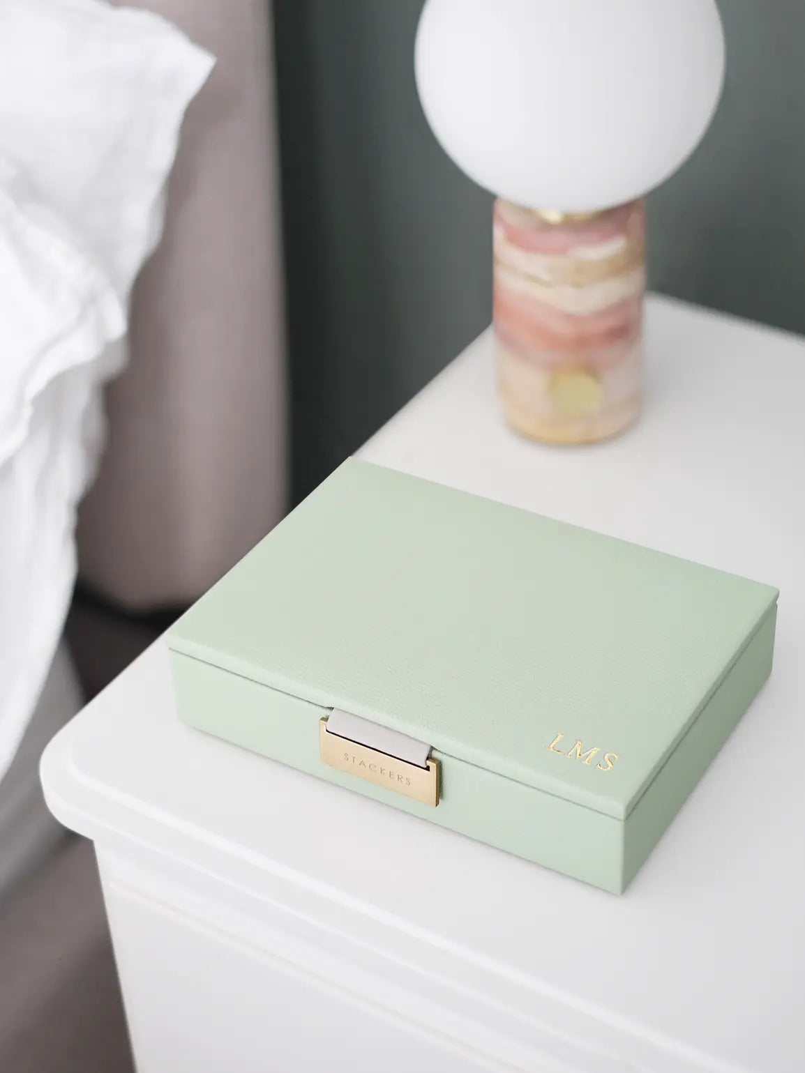Stackers Lid for Mini Jewelry Box Sage Green
