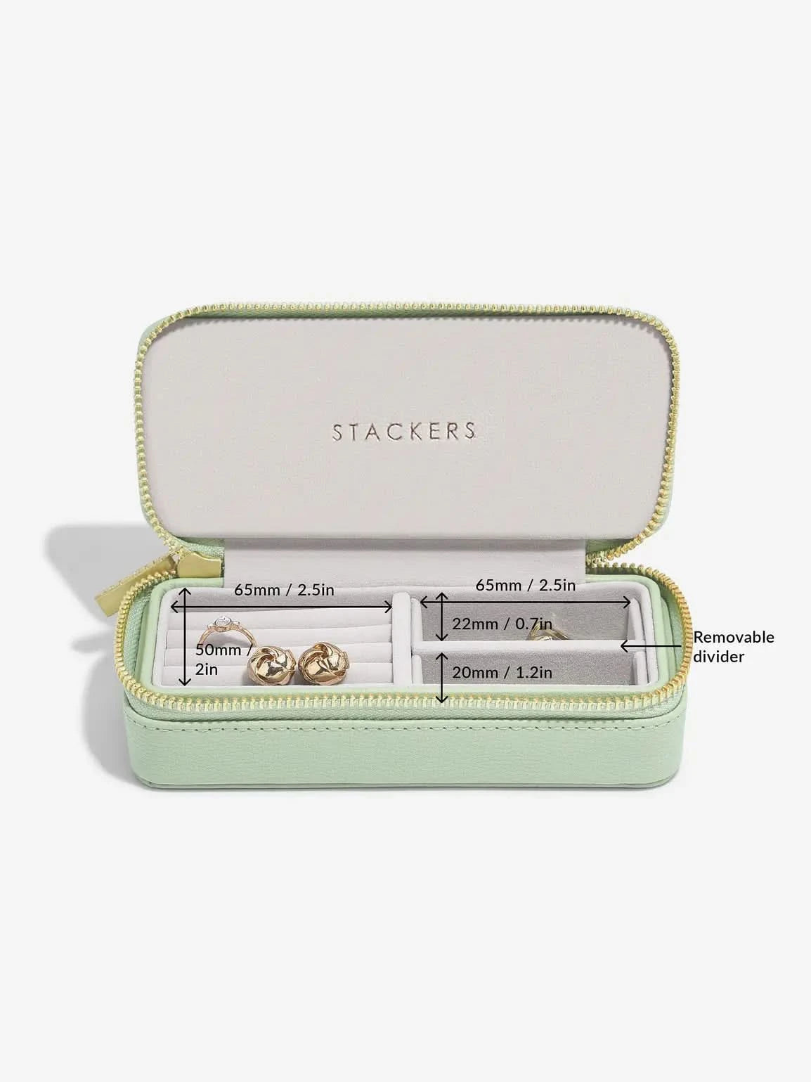 Stackers Medium Travel box Saliegroen - Mystackers