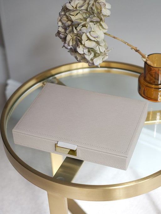 Stackers Charm deksel voor Klassieke Juwelendoos Taupe