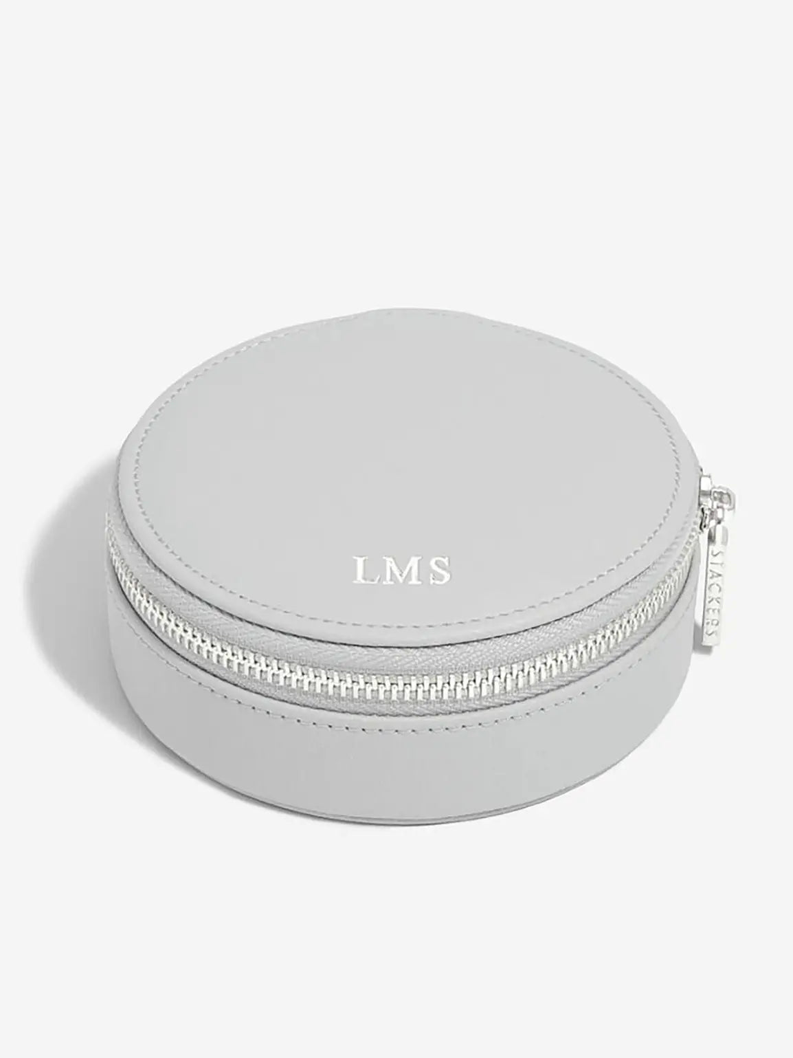 Stackers Ronde Travel Jewellery Box Grijs