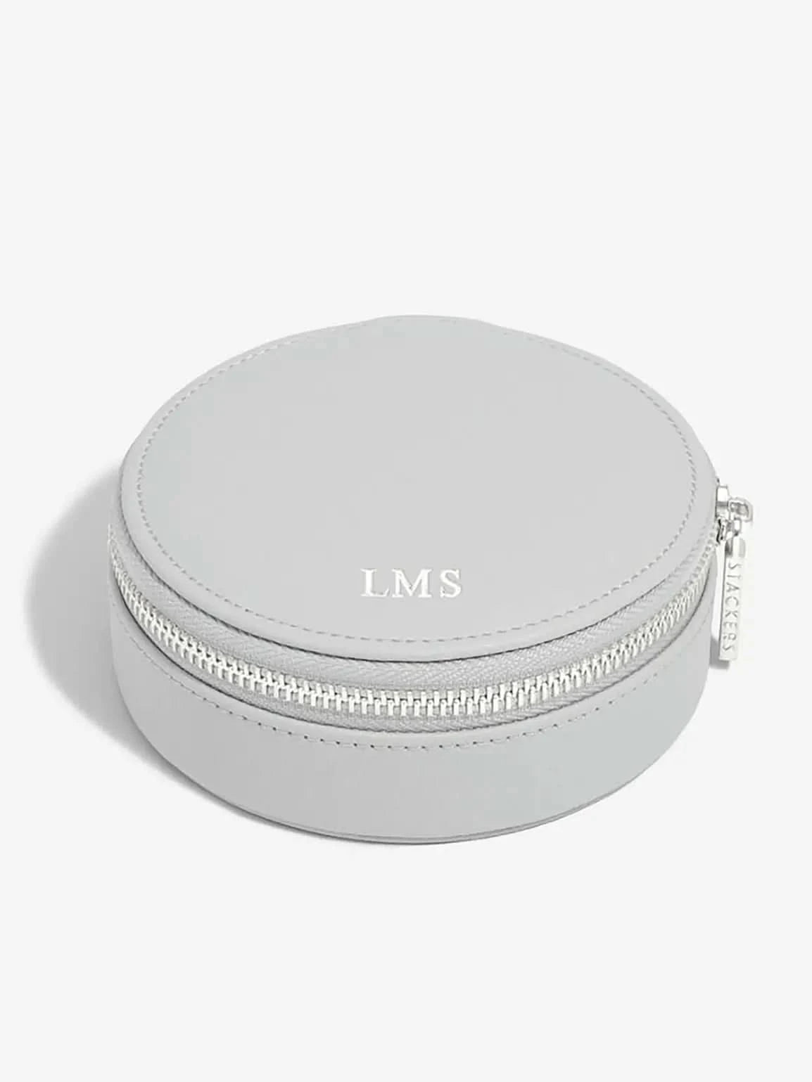 Stackers Ronde Travel Jewellery Box Grijs - Mystackers