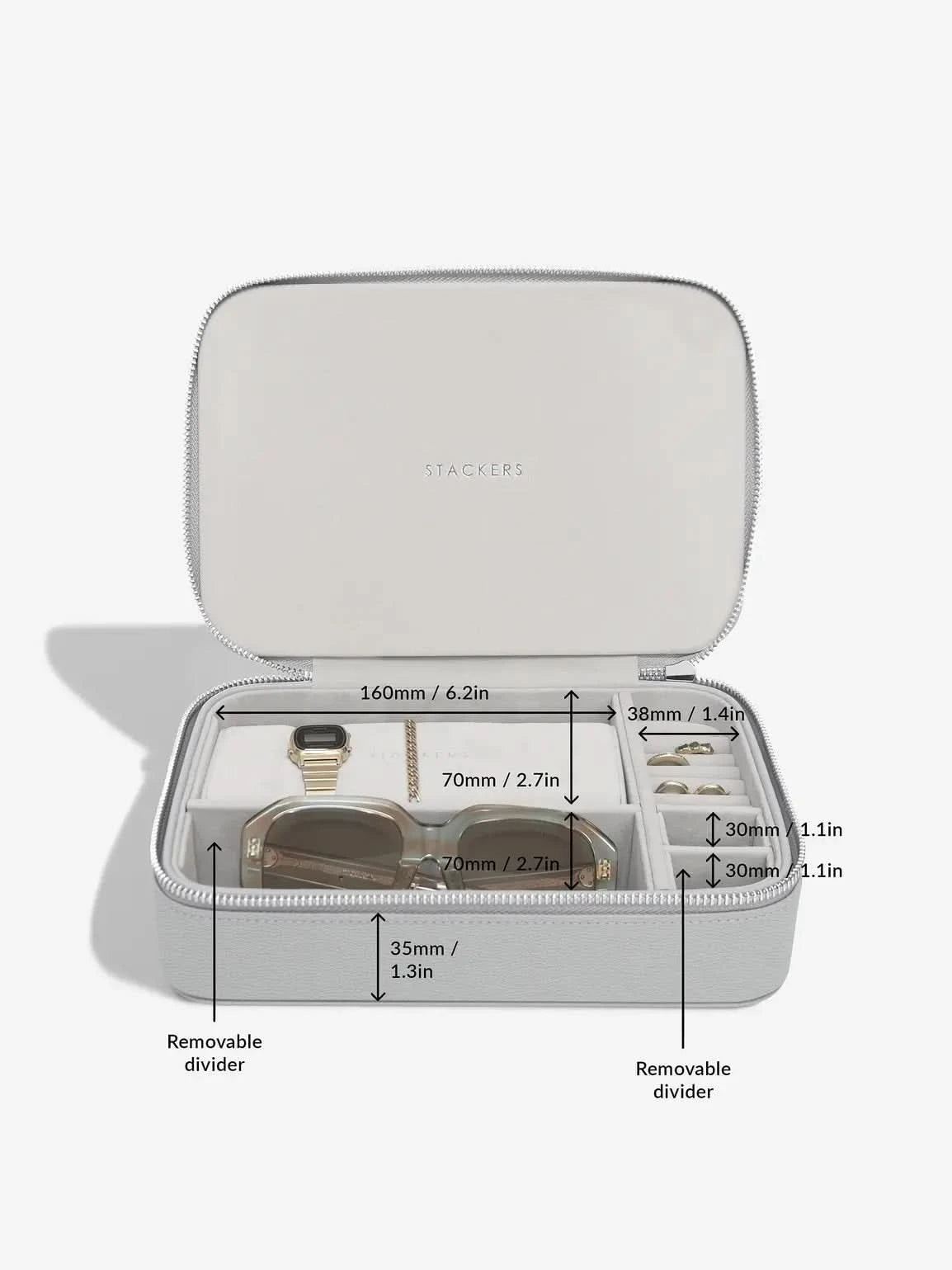 Stackers Reis & Accessoiredoos Grijs - Mystackers