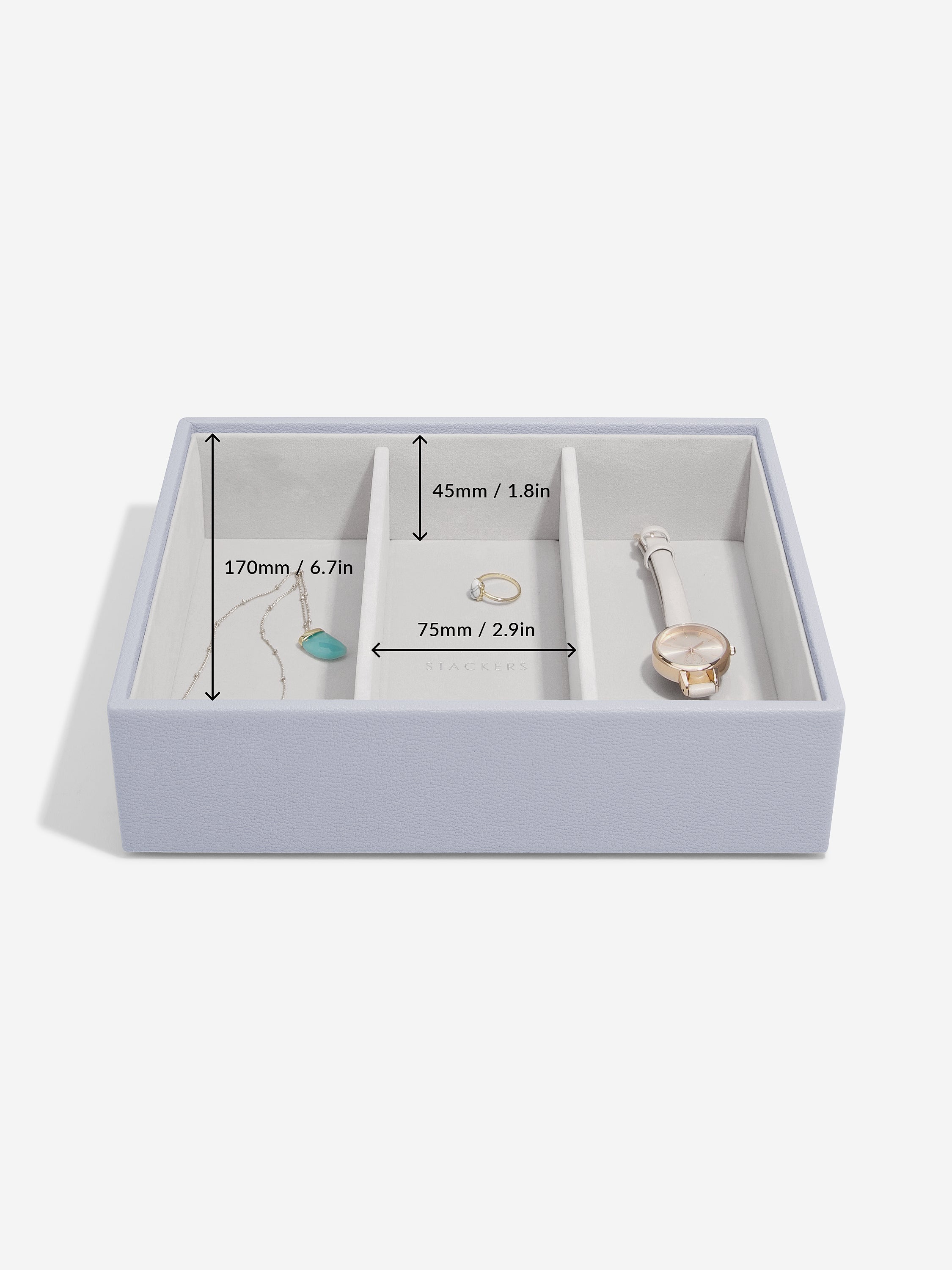 Stackers Compartiment pour montres & accessoires pour boîte à bijoux classique Lavande