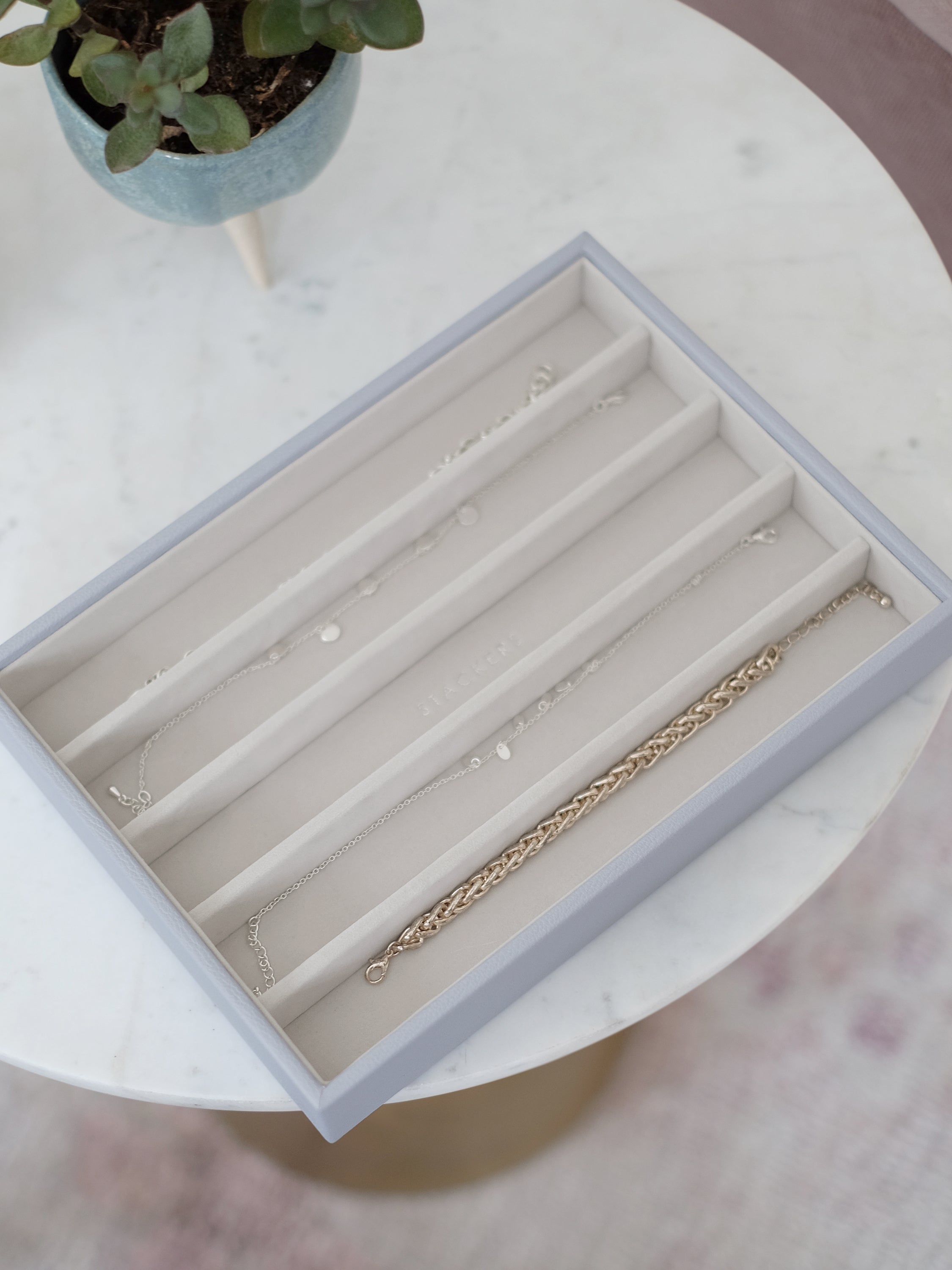Stackers Compartiment pour Colliers pour Boîte à Bijoux Classique Lavande