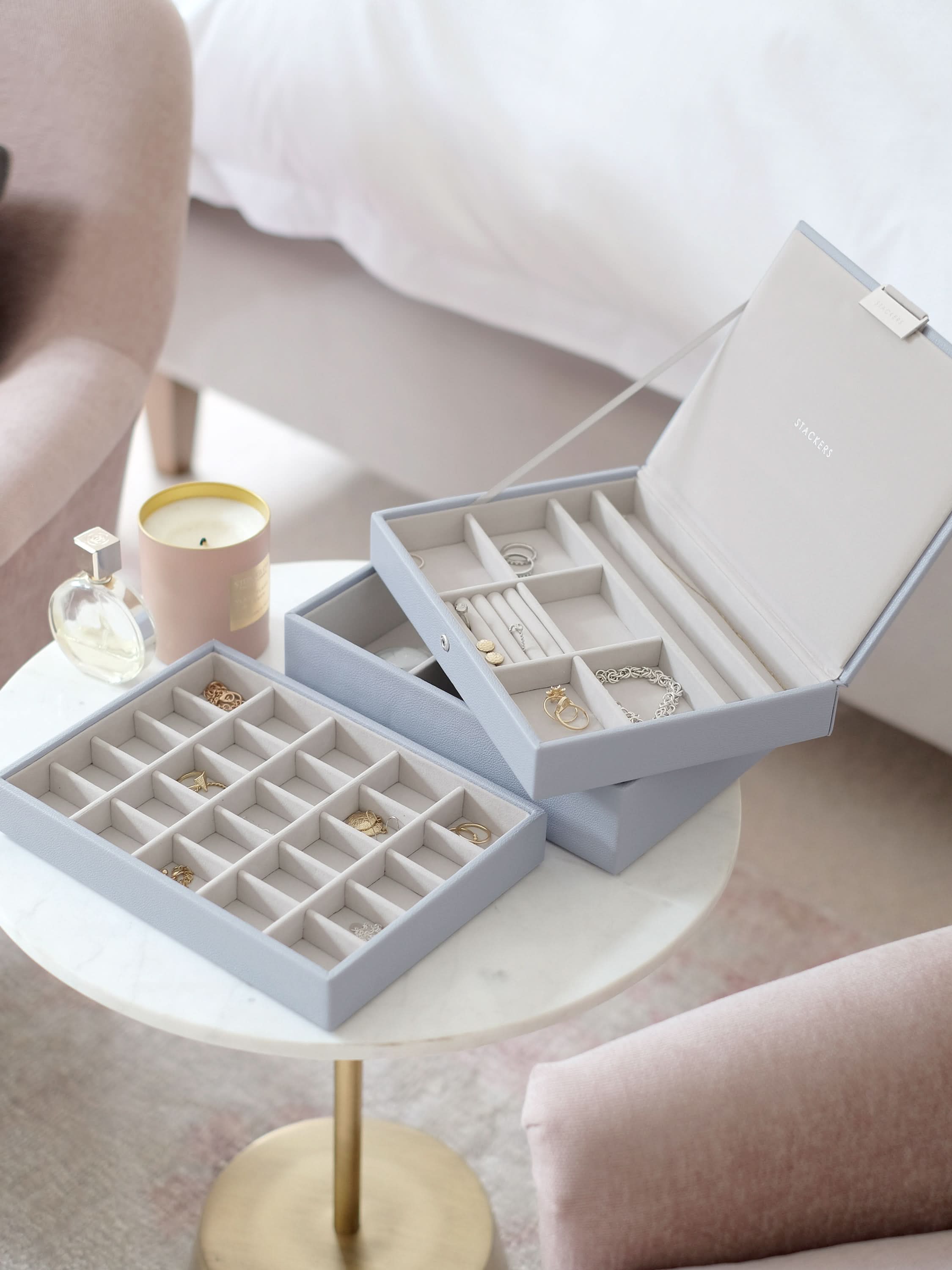 Stackers Klassieke Juwelendoos Set van 3 Lavendel - Mystackers