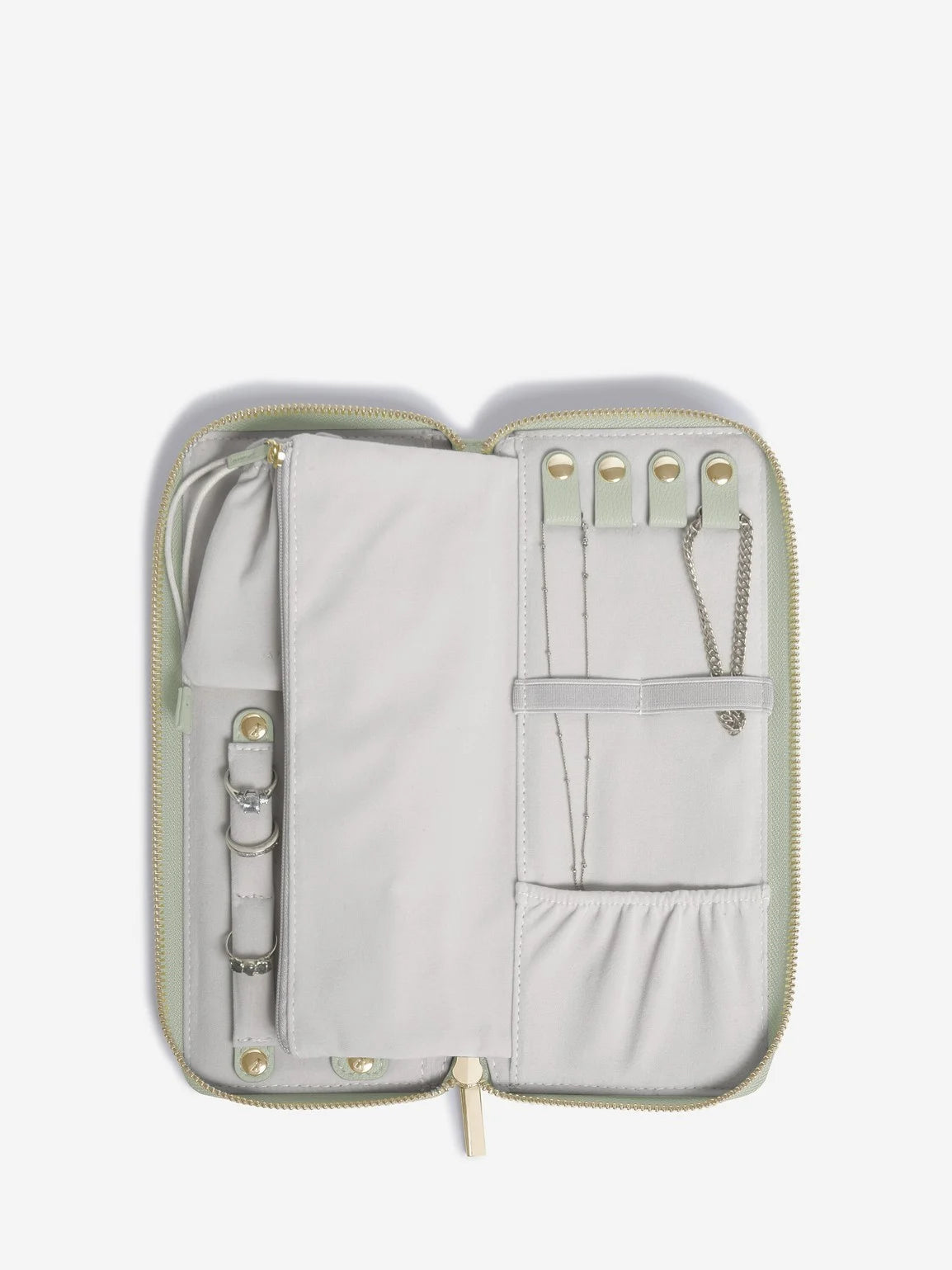 Stackers Jewellery Roll Saliegroen