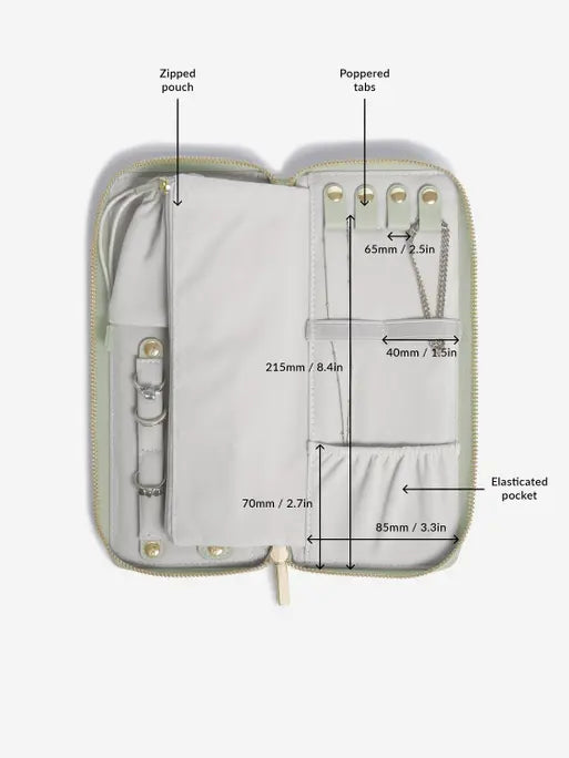 Stackers Jewellery Roll Saliegroen
