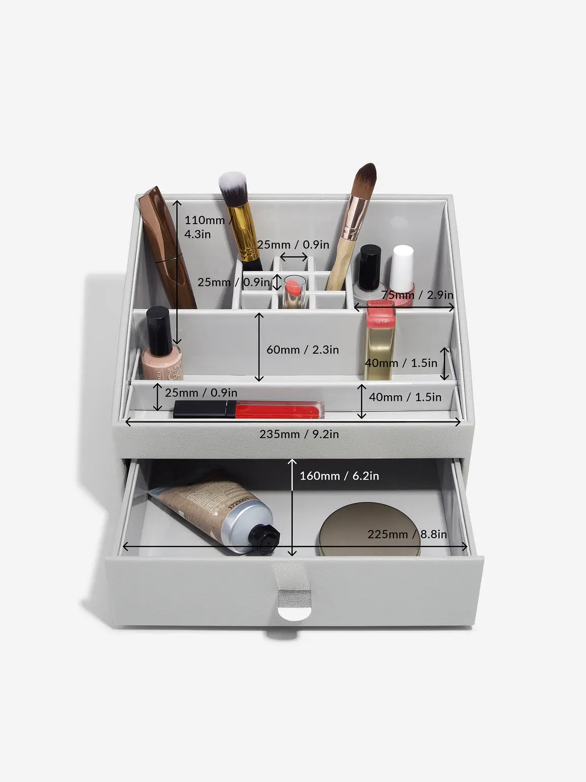 Stackers Makeup Organizer Grijs