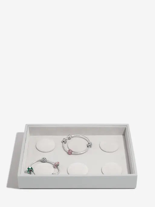Stackers Armbandenlaag voor Klassieke Juwelendoos Grijs
