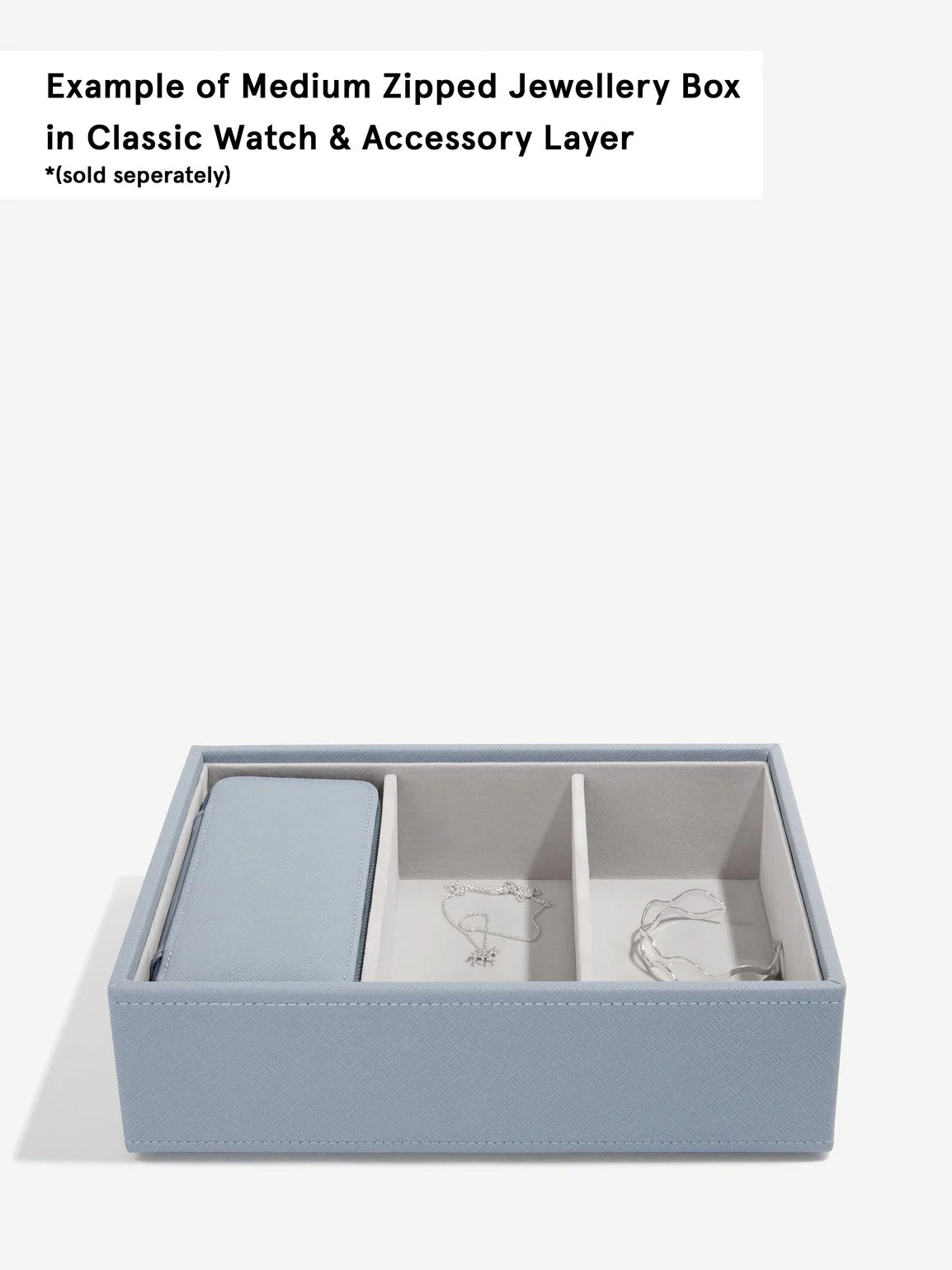 Stackers Medium Travel box Blauw