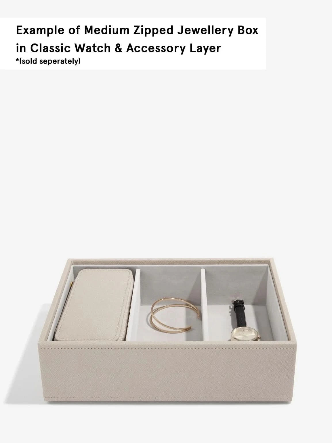 Stackers Medium Travel box Taupe - Mystackers