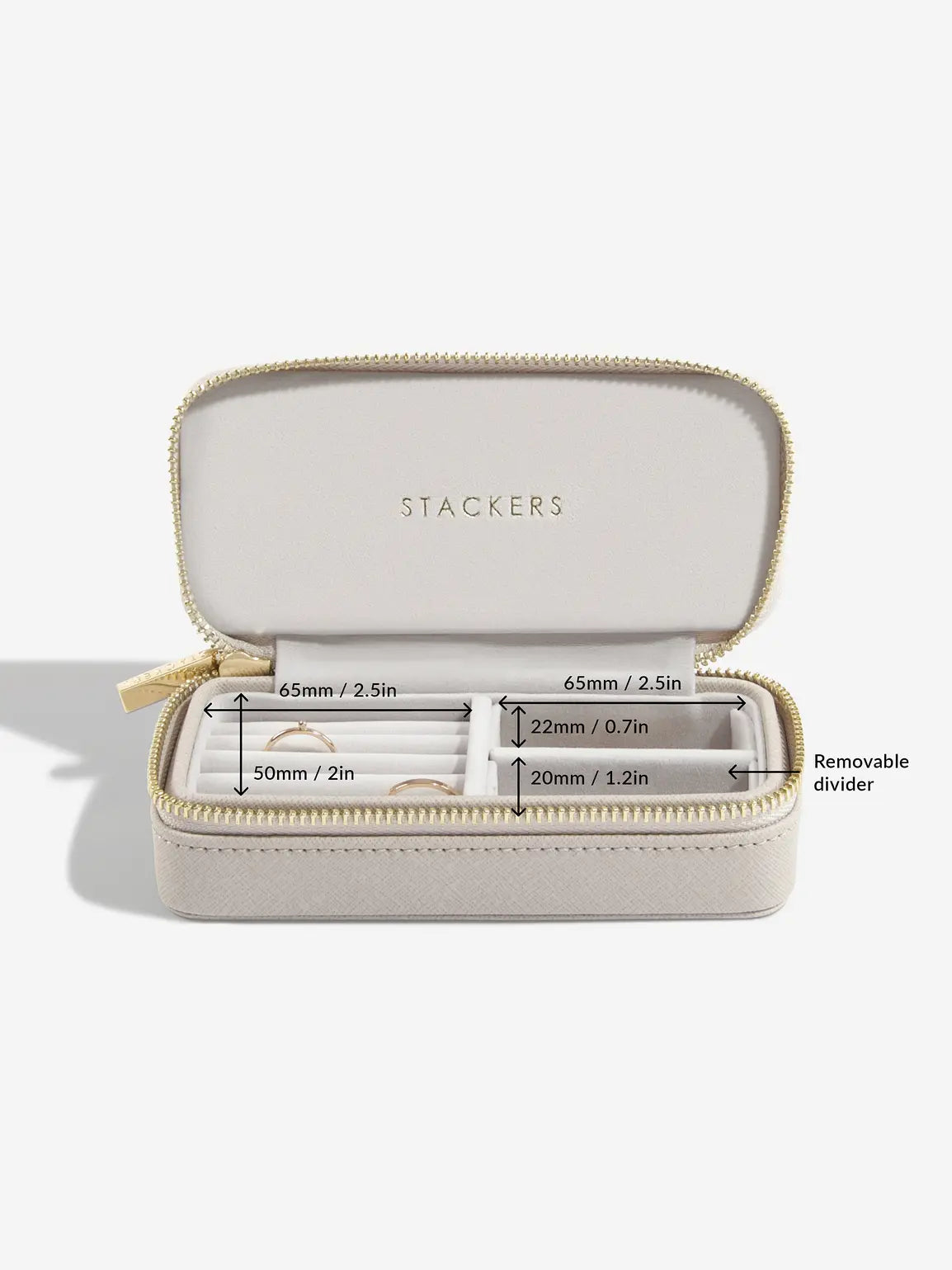 Stackers Medium Travel box Taupe