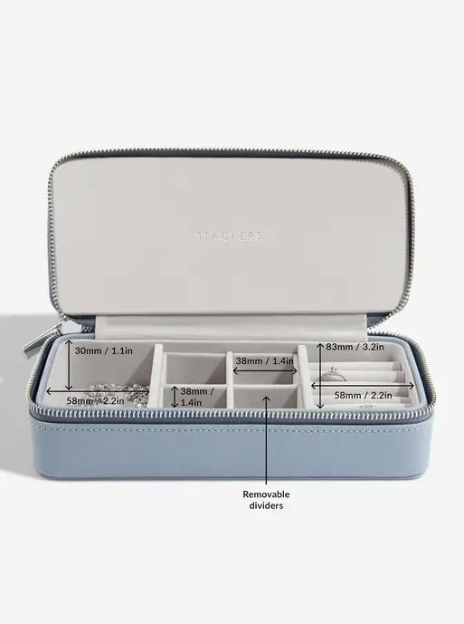 Stackers Large + Petite Travel Box Blauw