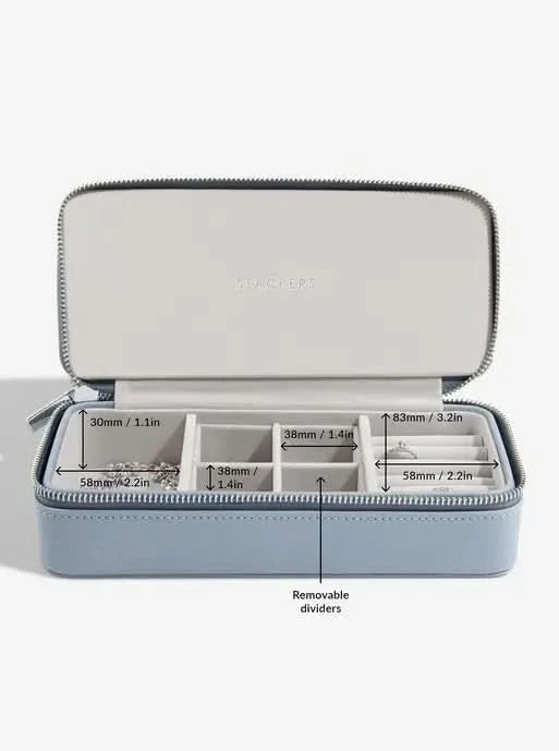 Stackers Large + Petite Travel Box Blauw - Mystackers
