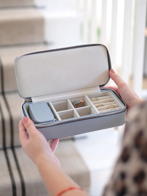 Stackers Large + Petite Travel Box Blauw