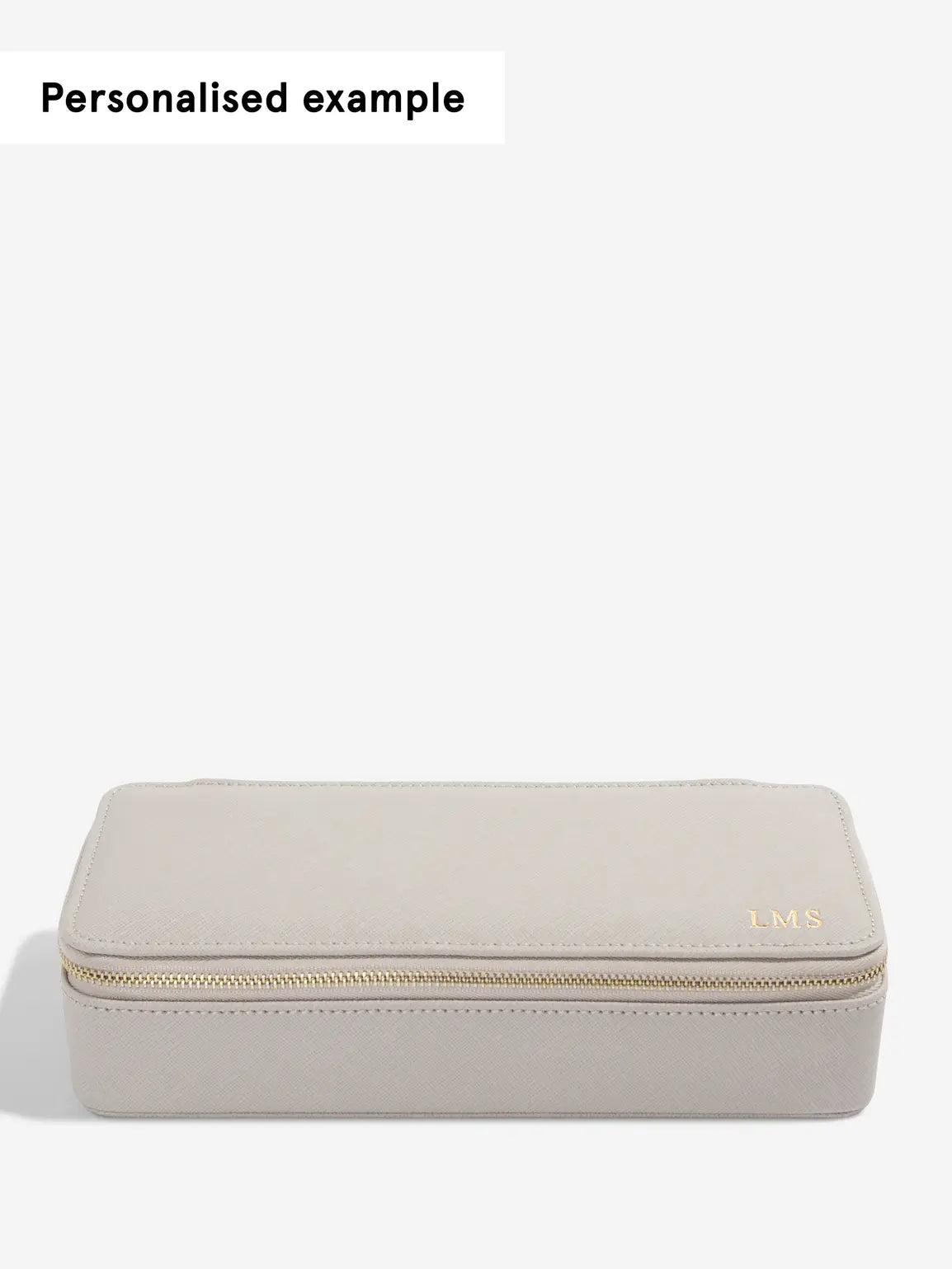 Stackers Large + Petite Travel Box Taupe