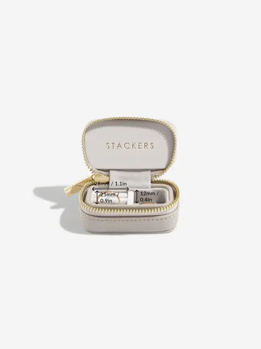 Stackers Large + Petite Travel Box Taupe