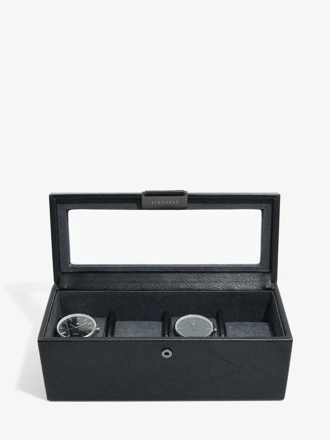 Stackers Vierdelige Horlogedoos Zwart - Mystackers