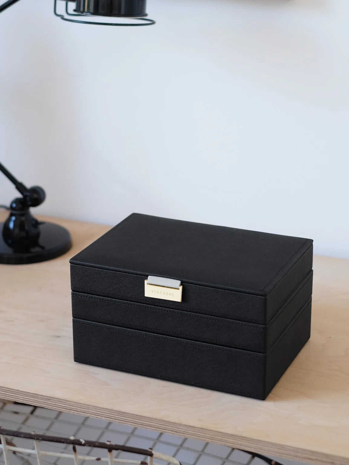 Stackers Klassieke Juwelendoos Set van 3 Zwart