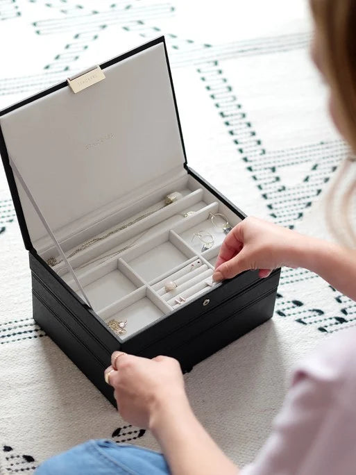 Stackers Klassieke Juwelendoos Set van 3 Zwart