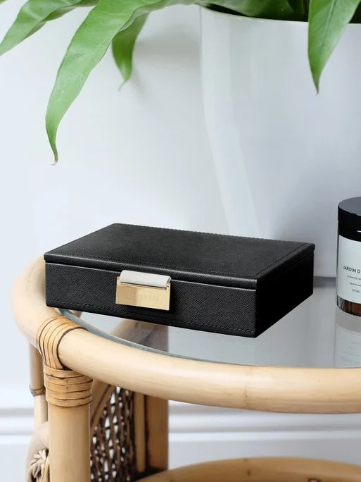 Stackers Lid for Mini Jewelry Box Black