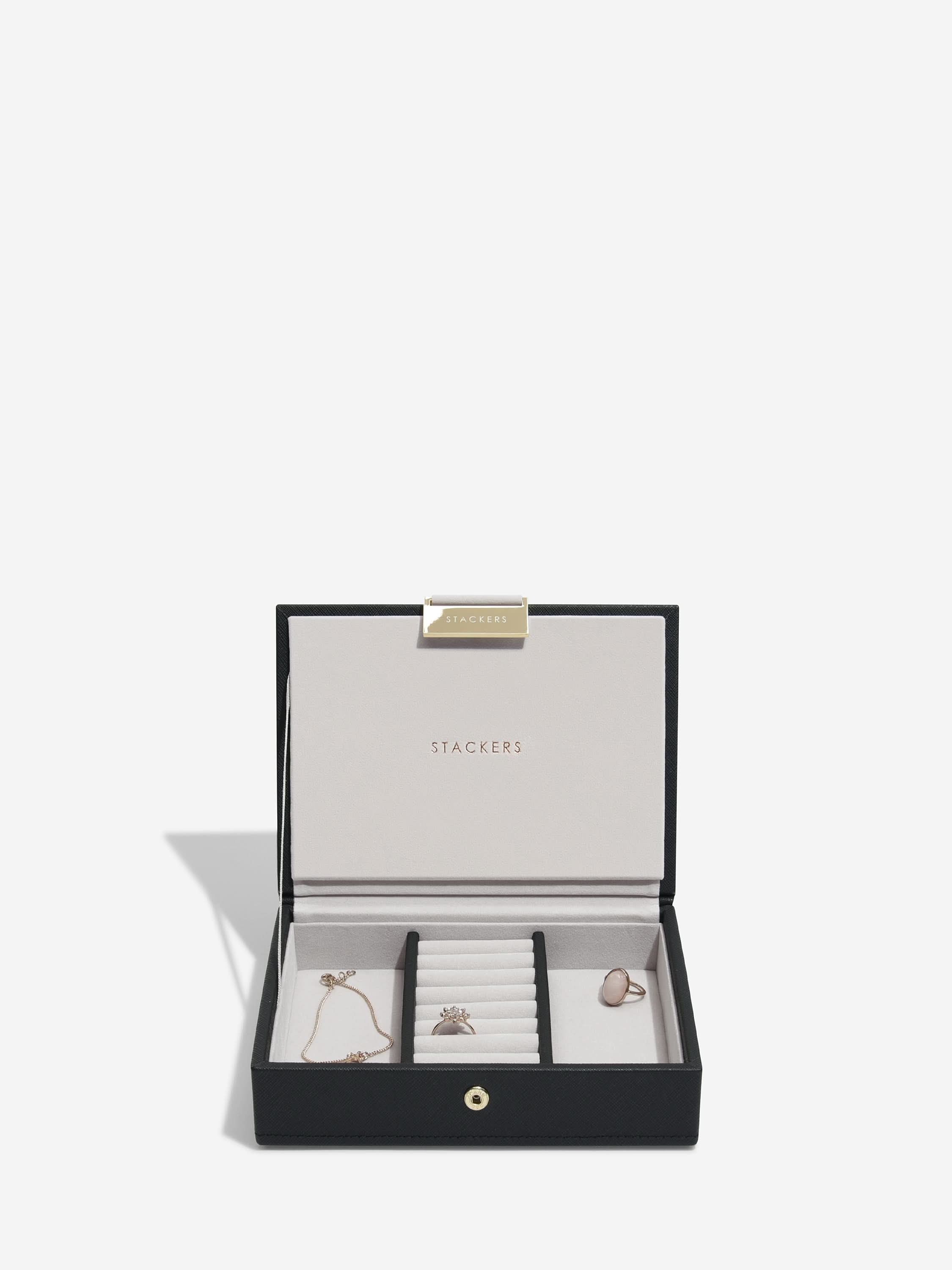 Stackers Deksel voor Mini Juwelendoos Zwart - Mystackers