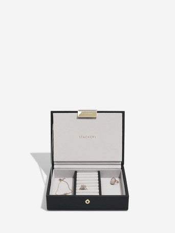 Stackers Mini Jewelry Box Set of 2 Black