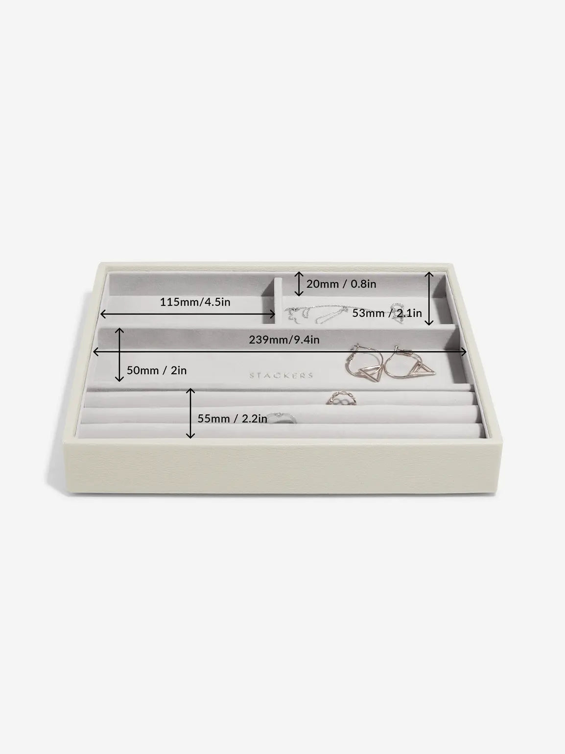 Stackers Ring & Armbandenlaag voor Klassieke Juwelendoos Havermout