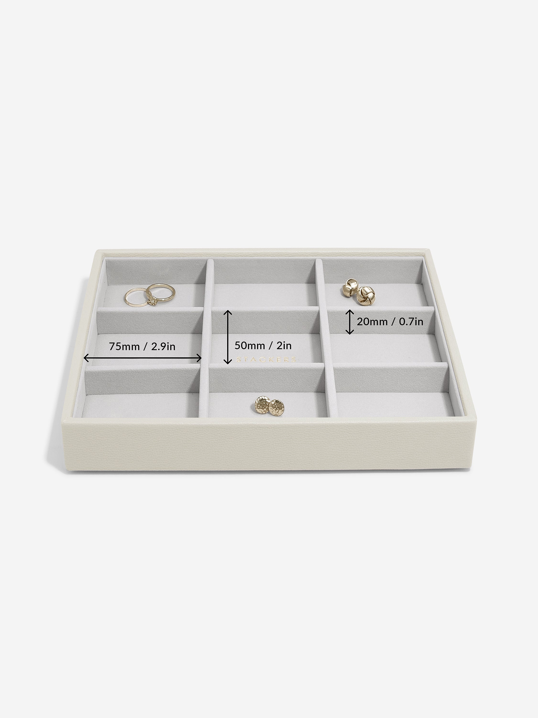 Stackers Compartiment Standard pour boîte à bijoux classique avoine