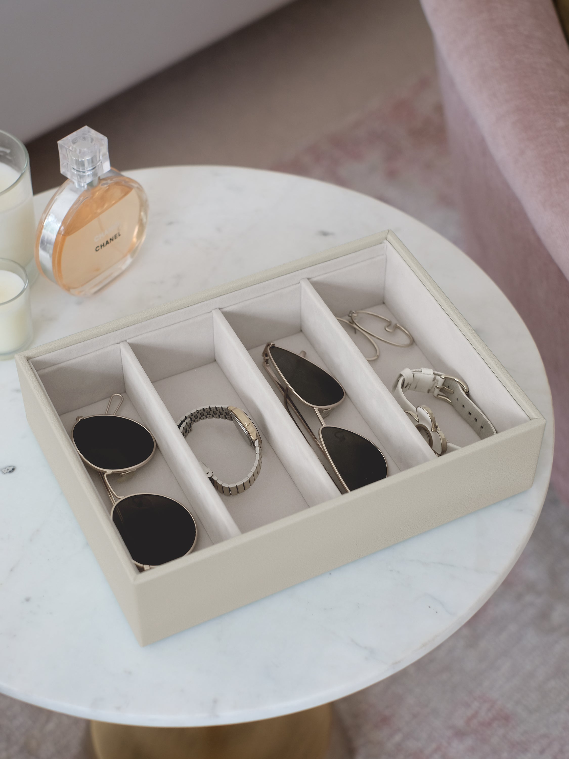 Stackers Compartiment Pour Lunettes et accessoires pour Boîte à bijoux classique Avoine