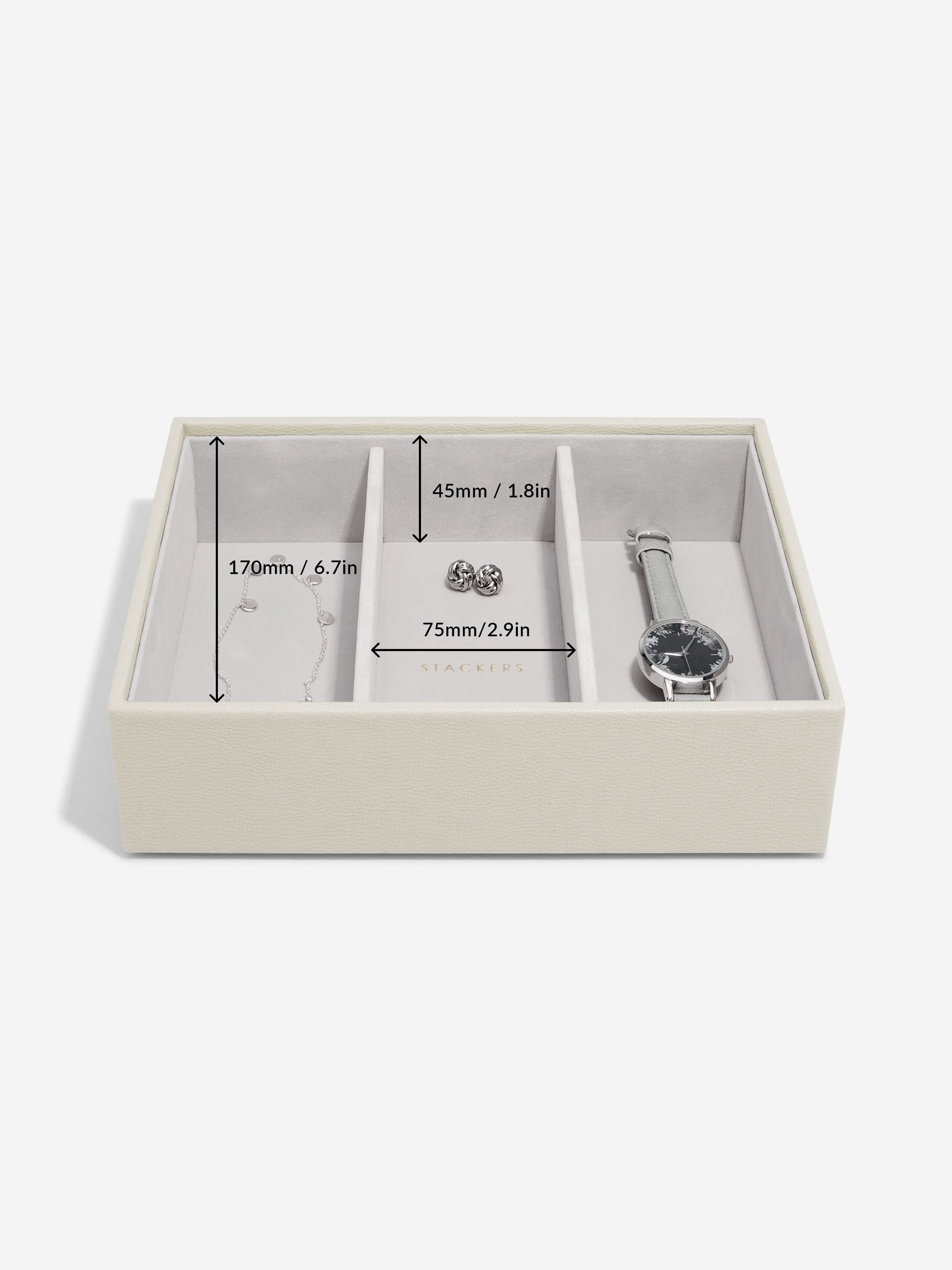 Stackers Klassieke Juwelendoos Set van 4 Havermout - Mystackers