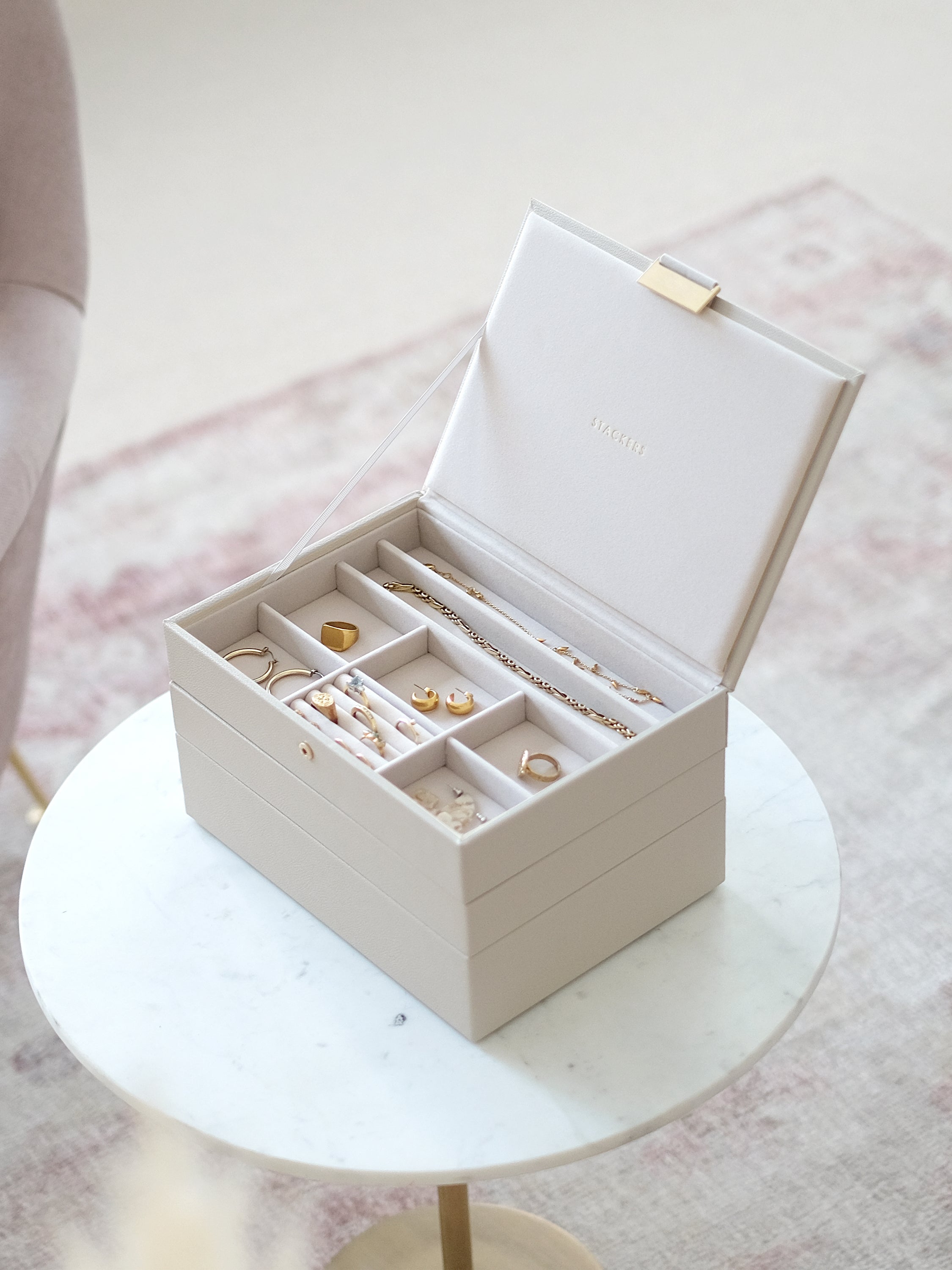 Stackers Klassieke Juwelendoos Set van 3 Havermout