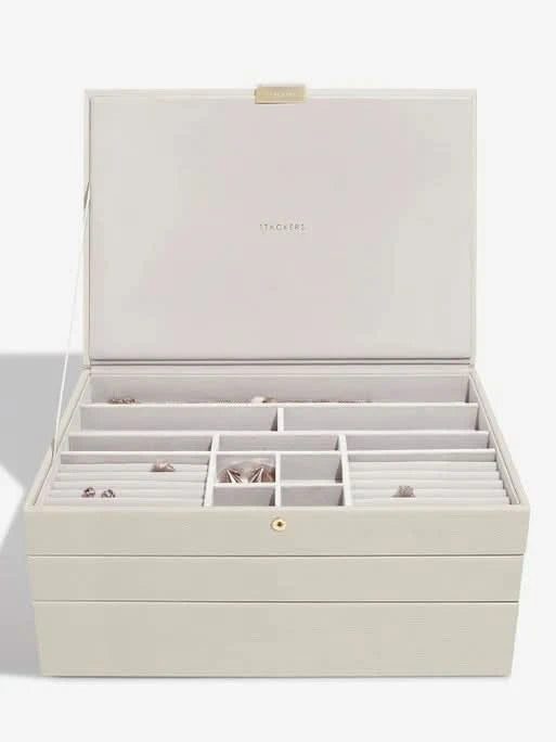 Stackers XL Juwelendoos set van 3 Havermout - Mystackers