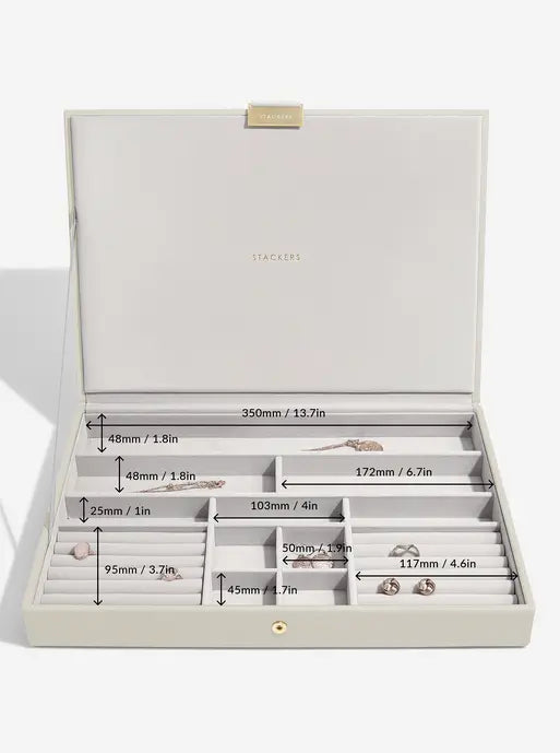Stackers XL Juwelendoos set van 3 Havermout