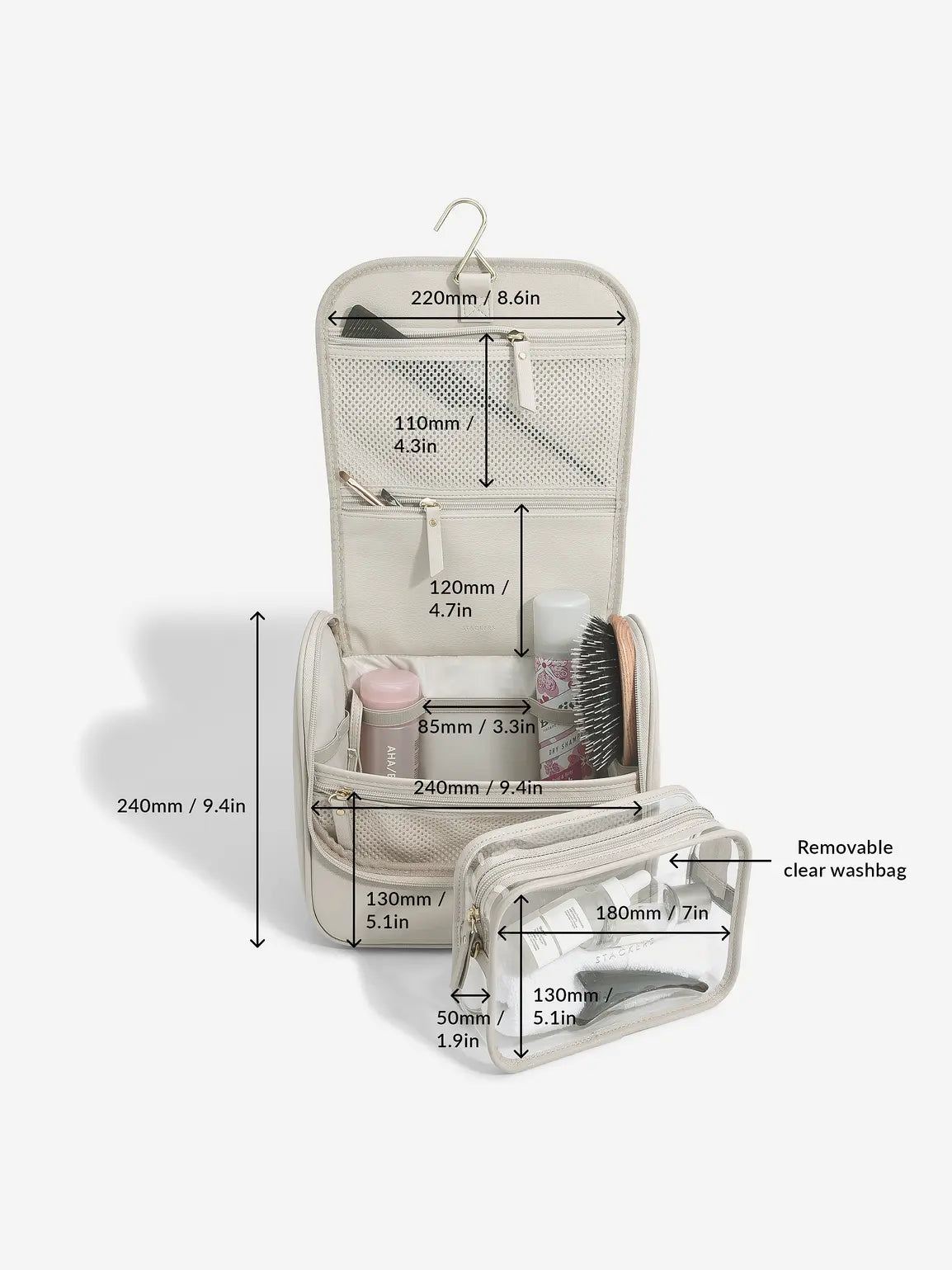 Stackers All-In-One Jewelry Stand Oatmeal & Linen