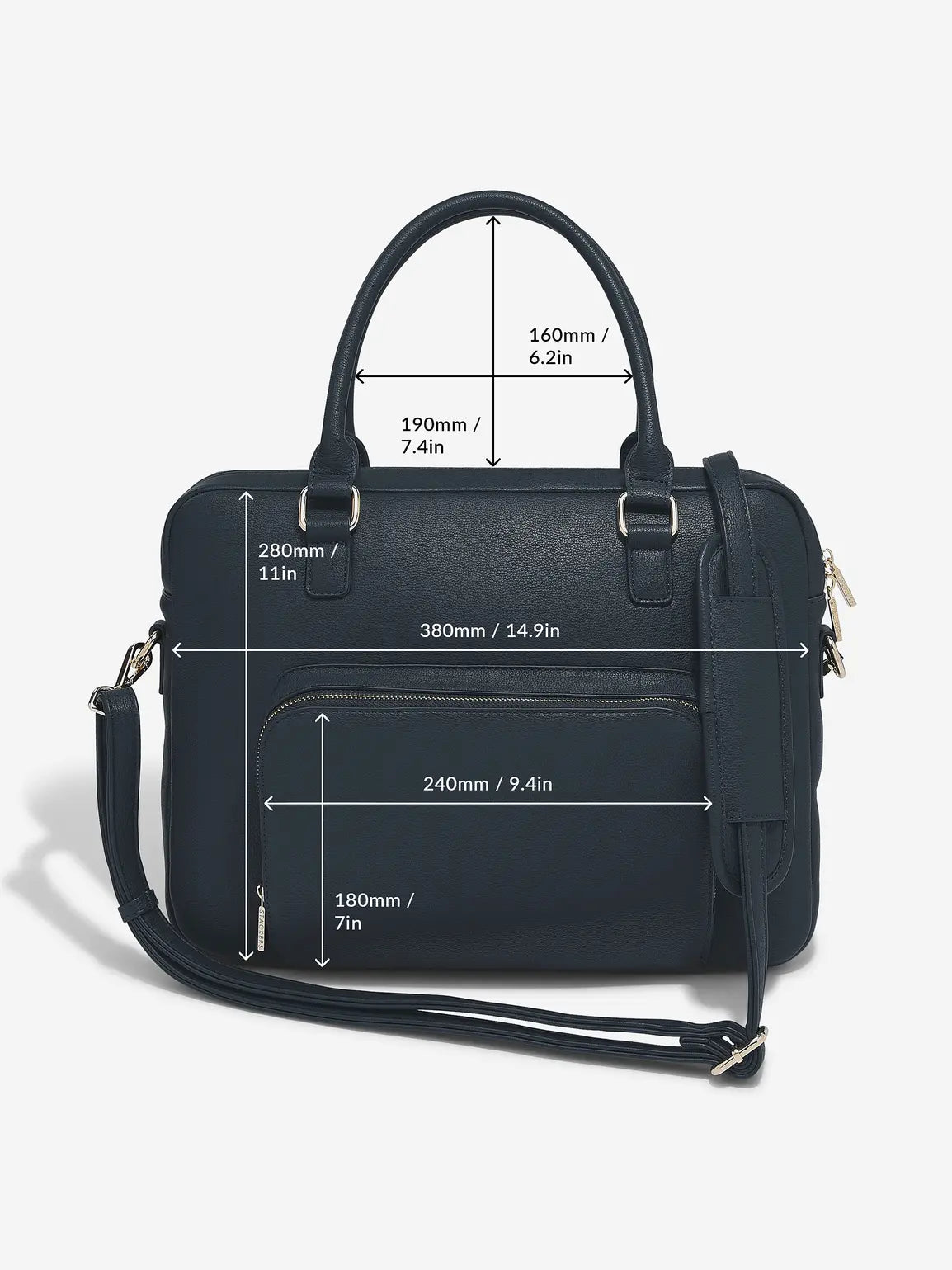 Stackers Laptoptas Marineblauw