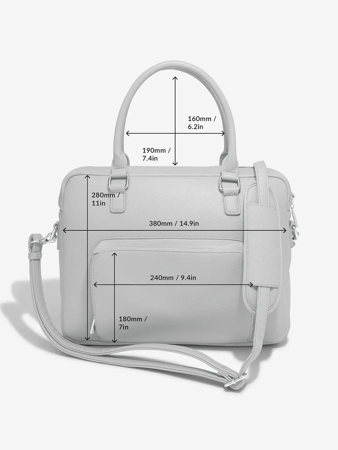 Stackers Laptoptas Grijs