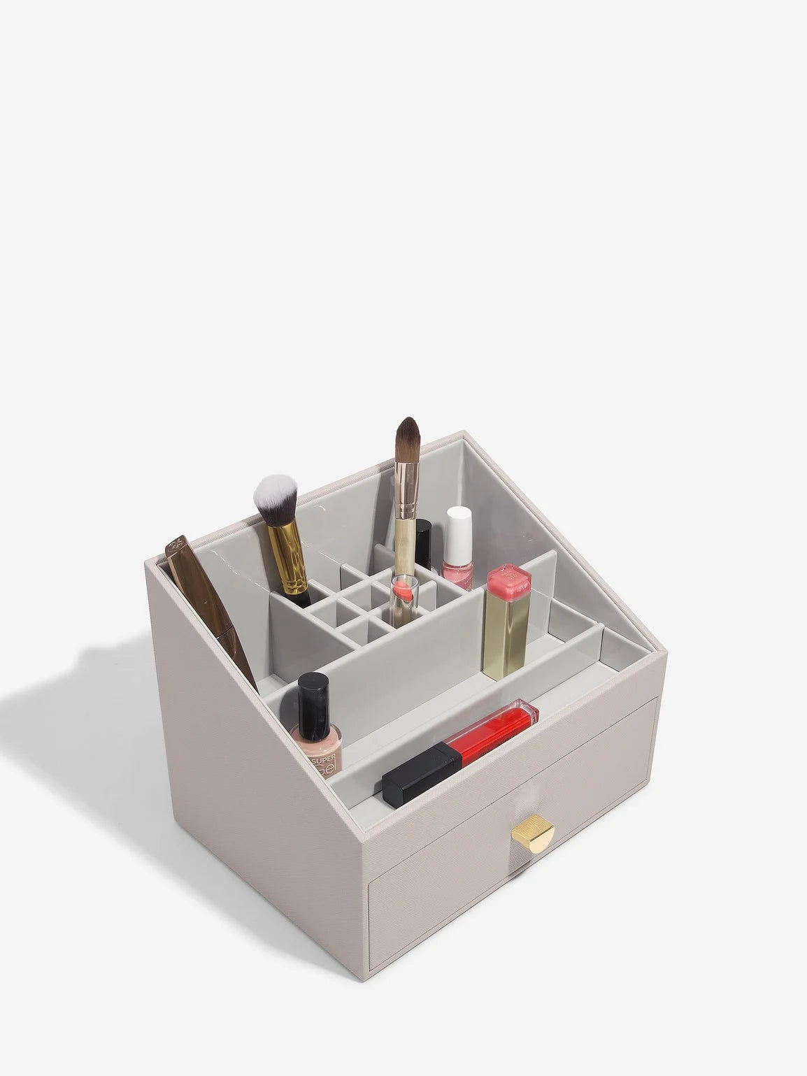 Stackers Makeup Organizer Taupe