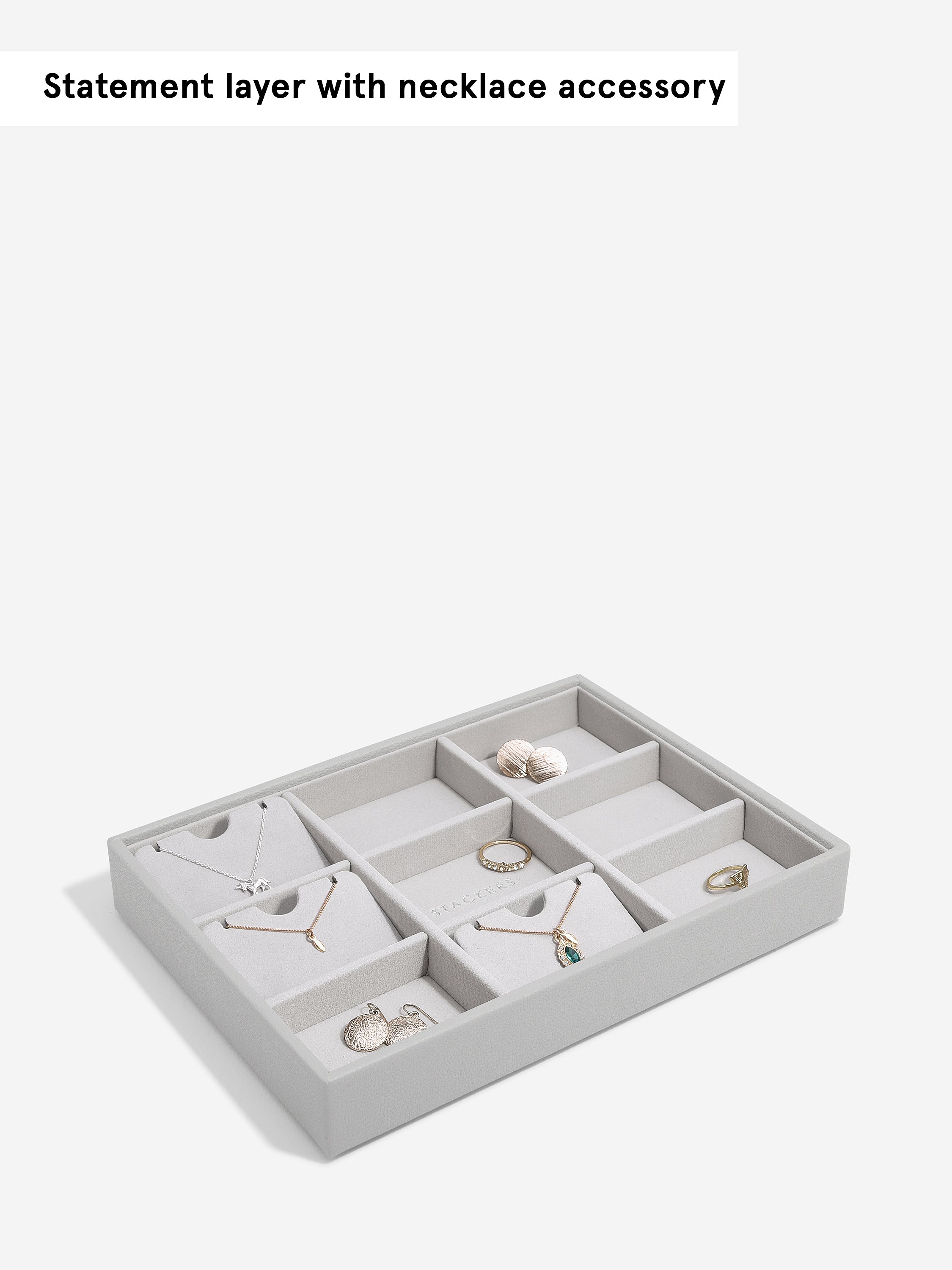 Stackers Compartiment Standard pour boîte à bijoux classique gris
