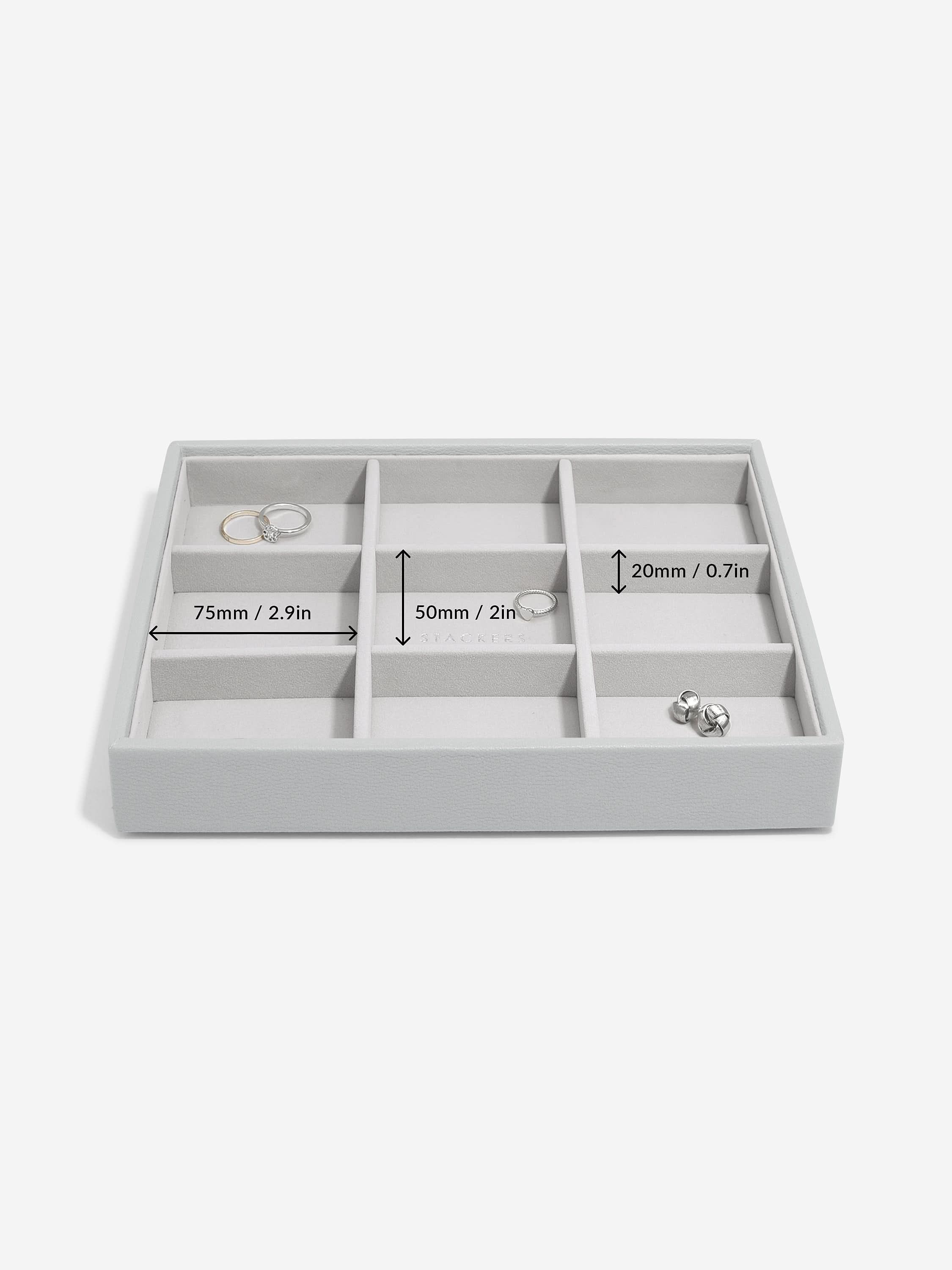 Stackers standaard Sieradenlaag voor Klassieke Juwelendoos Grijs - Mystackers