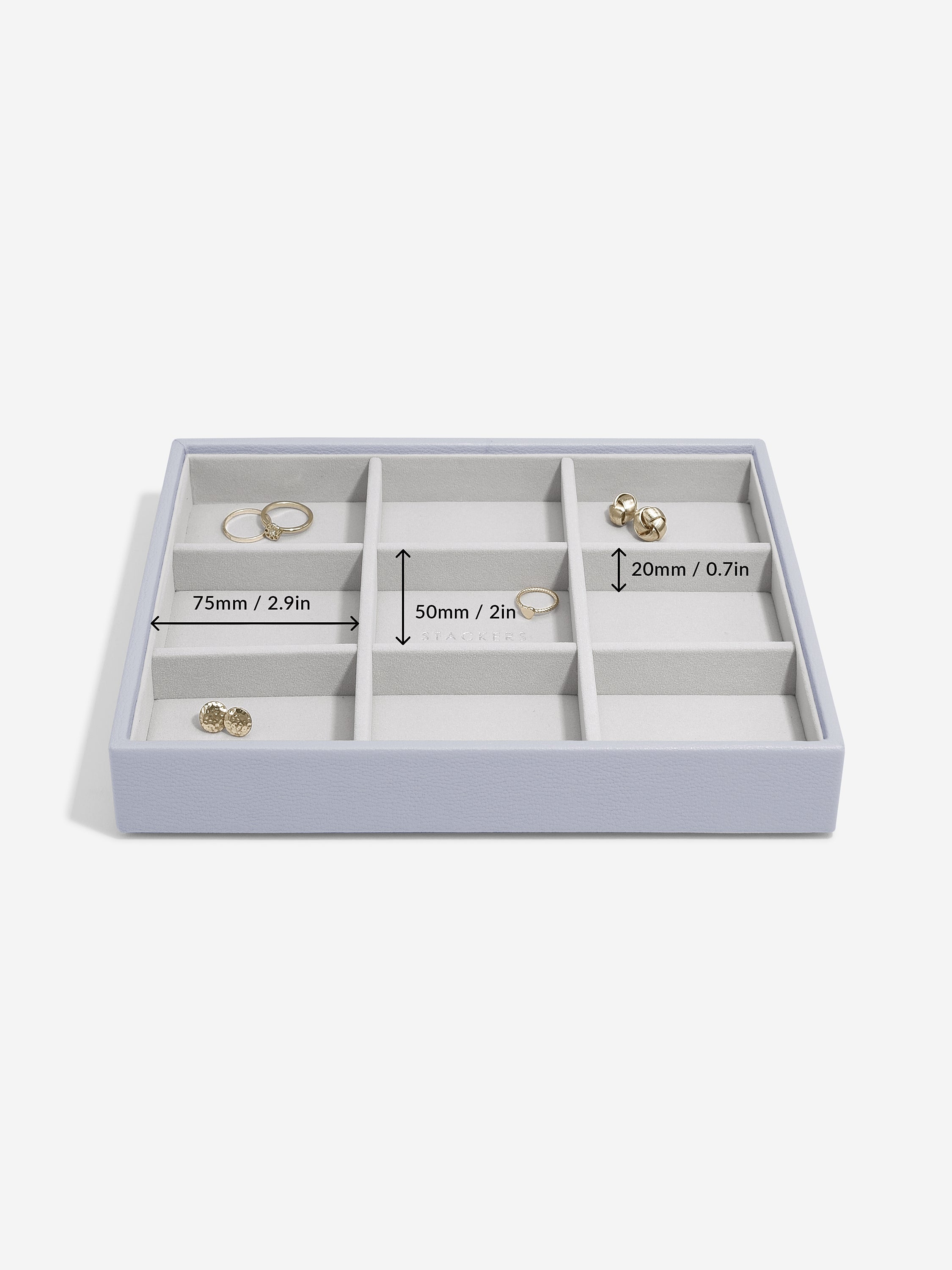 Stackers compartiment standard pour boîte à bijoux classique lavande