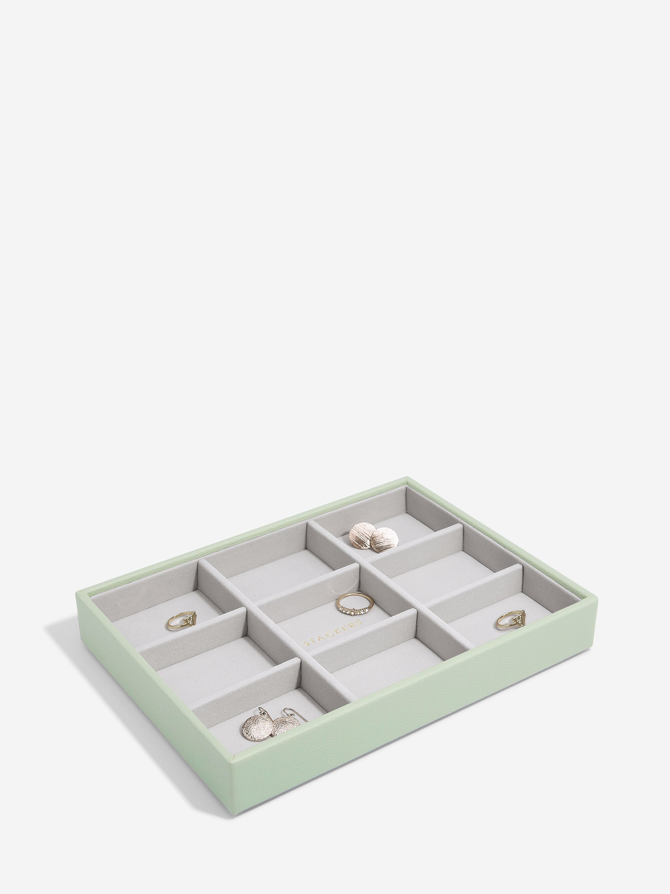 Stackers Compartiment standard pour boîte à bijoux classique vert sauge