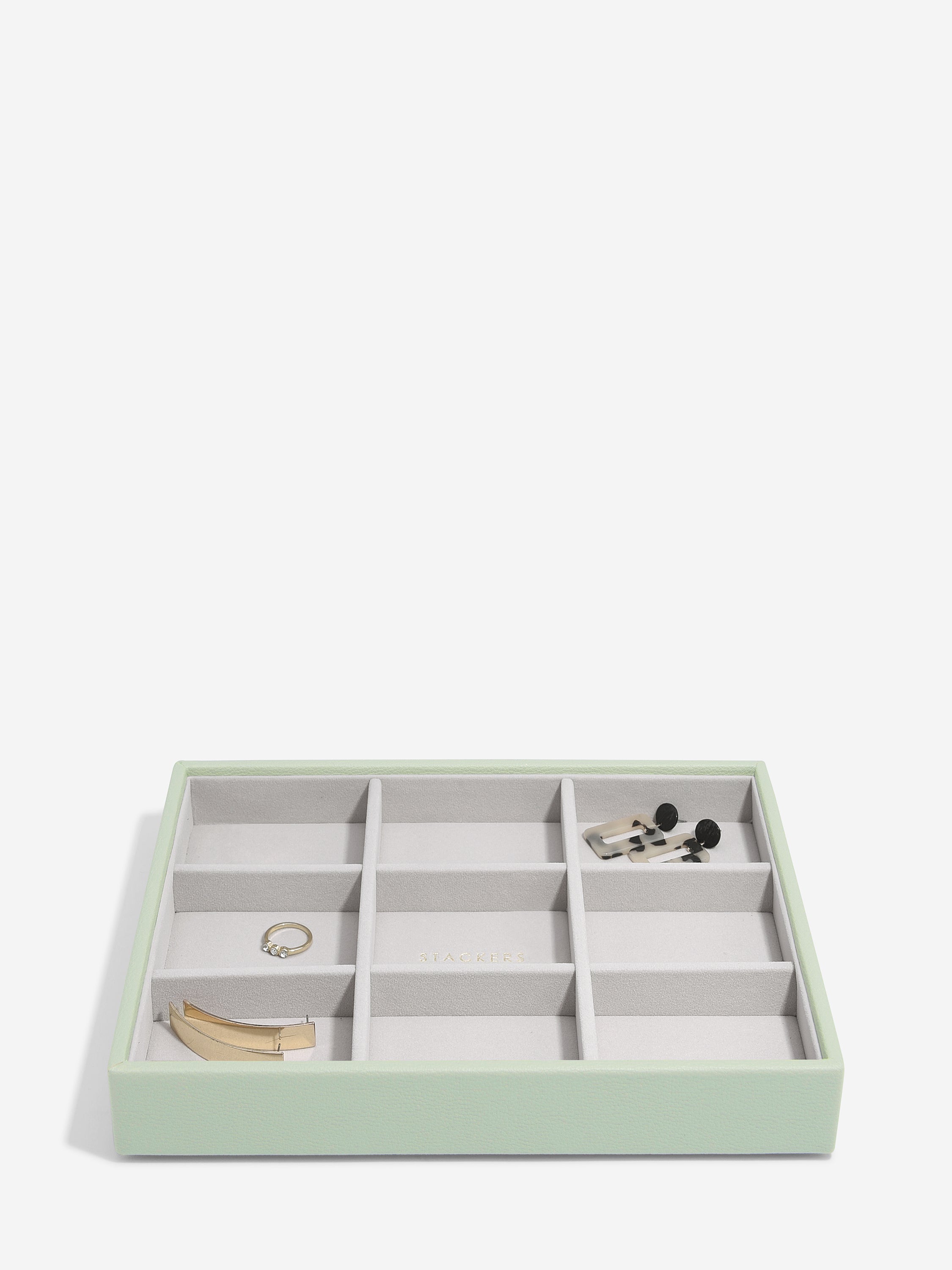 Stackers Compartiment standard pour boîte à bijoux classique vert sauge