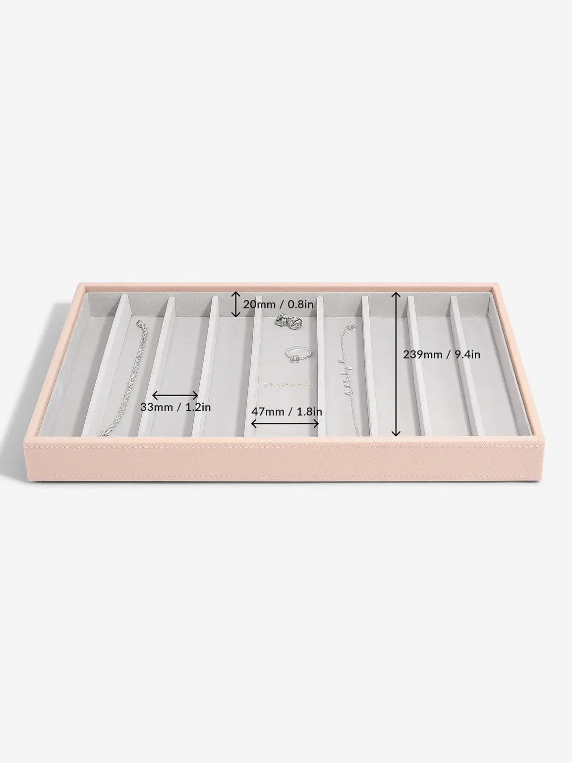 Stackers XL Halskettingenlaag Roze