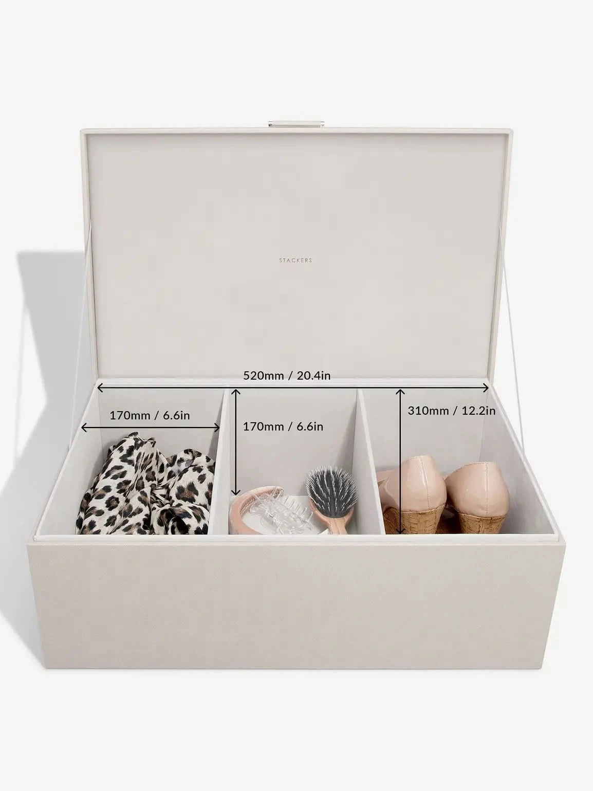 Stackers Opbergdozenset van twee Taupe - Mystackers