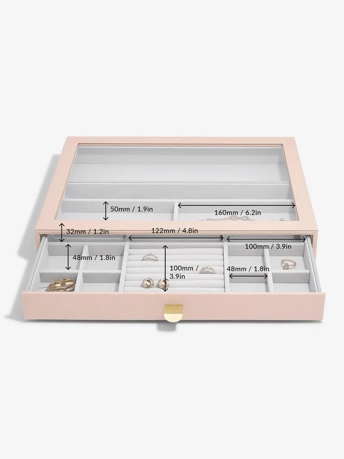 Stackers XL Ringen & Armbandenlade Display Roze - Mystackers