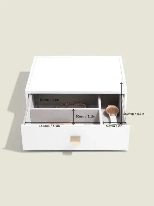 Stackers Klassieke Display Juwelendoos Set van 4 Wit - Mystackers